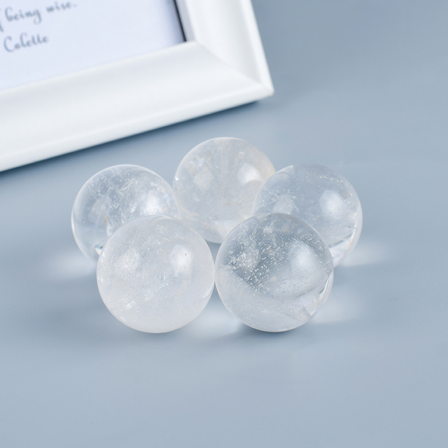 Natural Rock Quartz Crystal Ball Sphere 