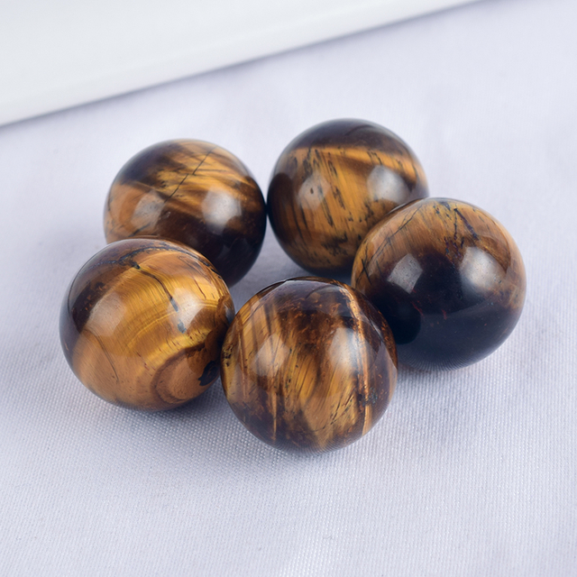 Natural Tiger Eye Stone Crystal Ball Sphere 