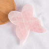 Butterfly Shape Gua Sha Facial Massage Tool Natural Rose Quartz Scraping board Body Scraper Crystal Scratching