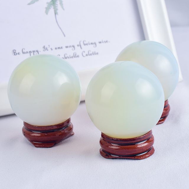 Natural Opalite Stone Crystal Ball Sphere 