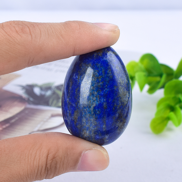 Undrilled lapis Lazuli Stone Yoni Eggs Massage Jade egg to Train Pelvic Muscles Kegel Exercise