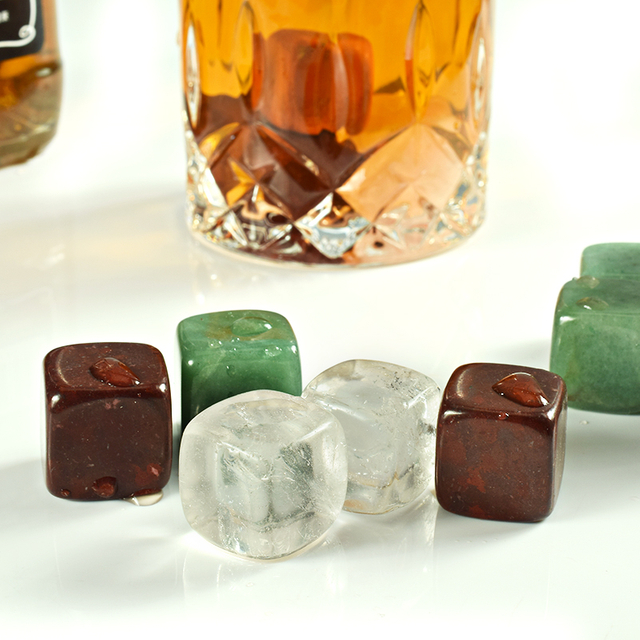 Natural Gemstone Whiskey Chilling Stones Bar Accessories Wine 