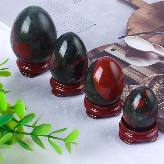 Undrilled Blooded Stone Yoni Eggs Massage Jade egg to Train Pelvic Muscles Kegel Exercise