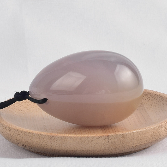 Grey Agate Yoni Eggs Massage Kegel Eggs 3PCS Natural Grey Agate Chakra Healing Yoga Exercise Eggs To Train Pelvic Muscles