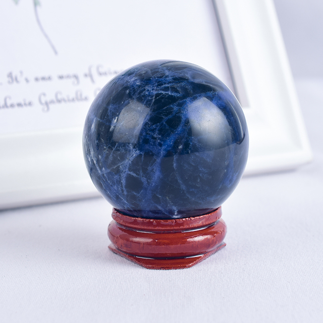Natural Lapis Lazuli Stone Crystal Ball Sphere 