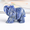 1.5 Inch Hand Carved Sodalite Stone Elephant Crystal Animal Figurines