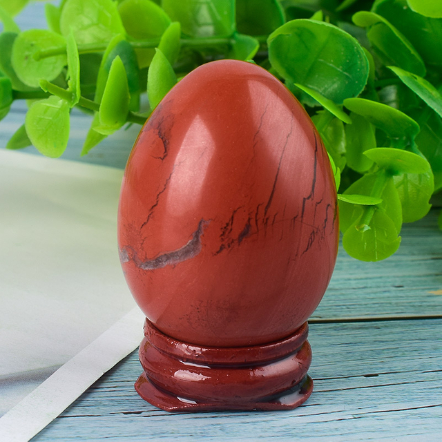 Undrilled Red Jasper Yoni Eggs Massage Jade egg to Train Pelvic Muscles Kegel Exercise