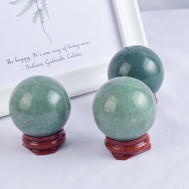 Natural Green Aventurine Crystal Ball Sphere 