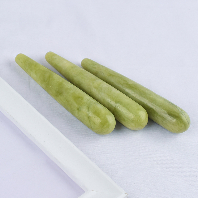  Green Jade Stone Wand Massage Wand Reducing Neck and Muscle Pain