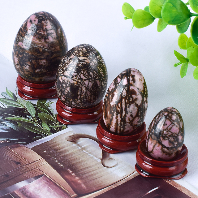Undrilled Pink Zebra Jasper Yoni Eggs Massage Jade egg to Train Pelvic Muscles Kegel Exercise