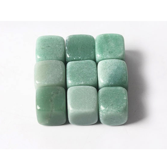 Natural Green Aventurine Whiskey Stones Gemstone Whiskey Ice Stone