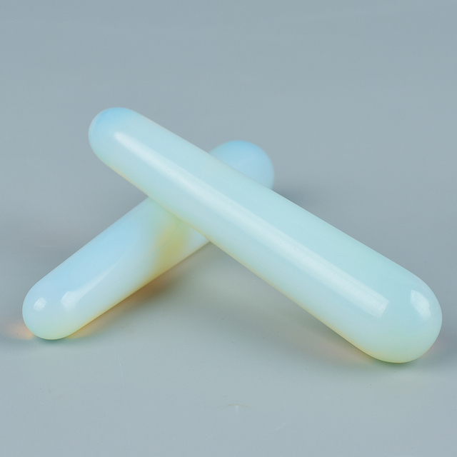 Natural Opalite Jade Wand Massage Wand for Acupuncture Therapy Stick 