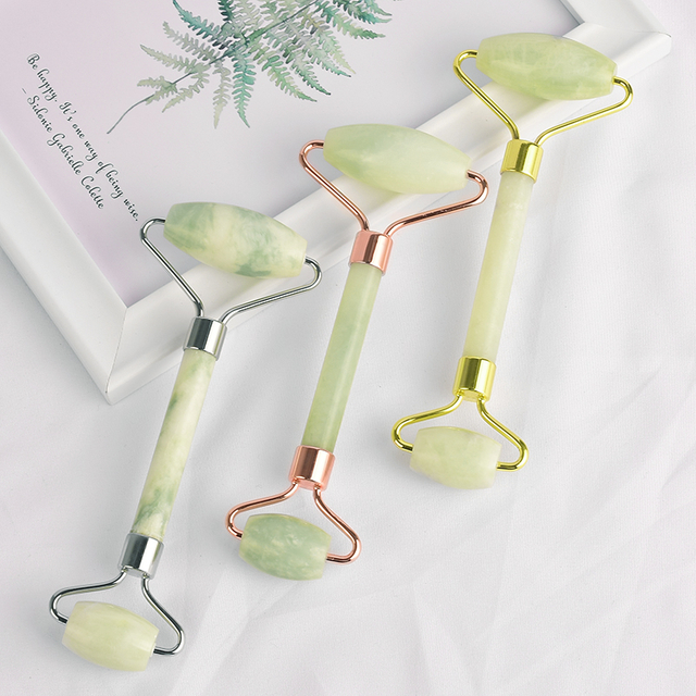 Xiuyan Jade Roller for Face -Xiuyan Jade Roller Real 100% Natural Jade for Wrinkles, Anti Aging Facial Massager