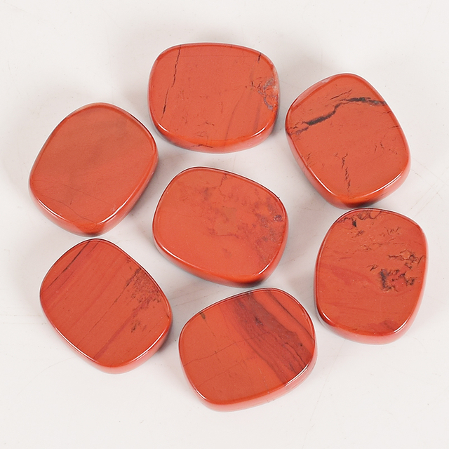 100% Natural Jade Gemstone Smooth Stone Engrave 7 Chakra Stone Set