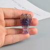 1.5 Inch Fluorite t Stone Small Carved Crystal Angel Figurine