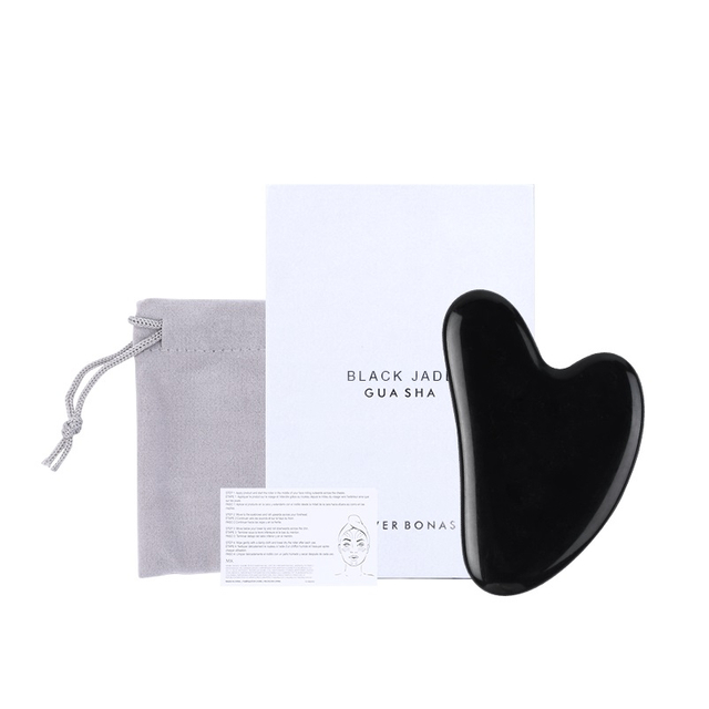 Natural Black Obsidian Gua Sha Stone Factory Direct Wholesale Price Gua Sha Face Massage Tool