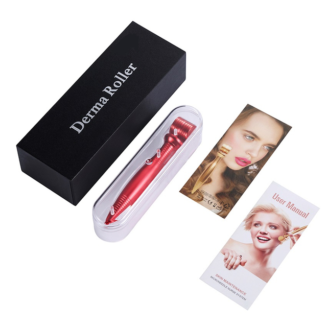 High Quality 540 Titanium Micro Needle Metal Derma Roller Metal Microneedle Derma Facia Roller with Cheap Price