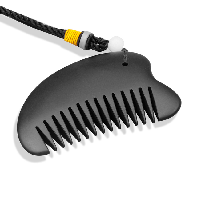 Hot Selling Bian Stone Gua Sha Comb Head Jade Gua Sha Massage Tool Supply Beauty Facial Guasha Scraping Tool for anti aging