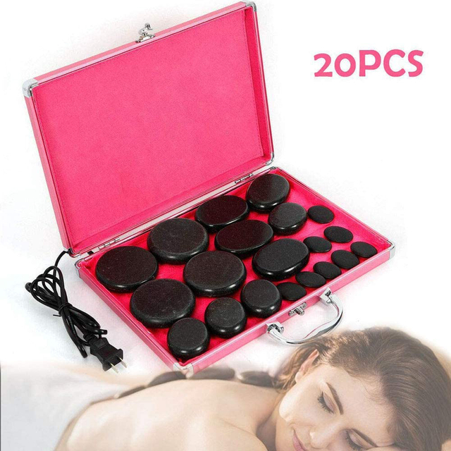 Hot Selling Bian Stone Spa Massage Stone 100% Natural Healing Rock Hot and Cold SPA Heater Massage Heating Box 