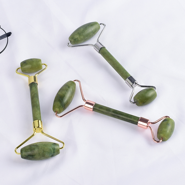 Natural Green Jade Roller High Quality Face Massage Roller for Skincare