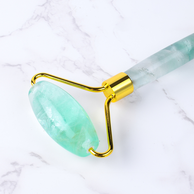 Natural Fluorite Jade Roller High Quality Green Fluorite Face Roller with Competitive Price for Sale