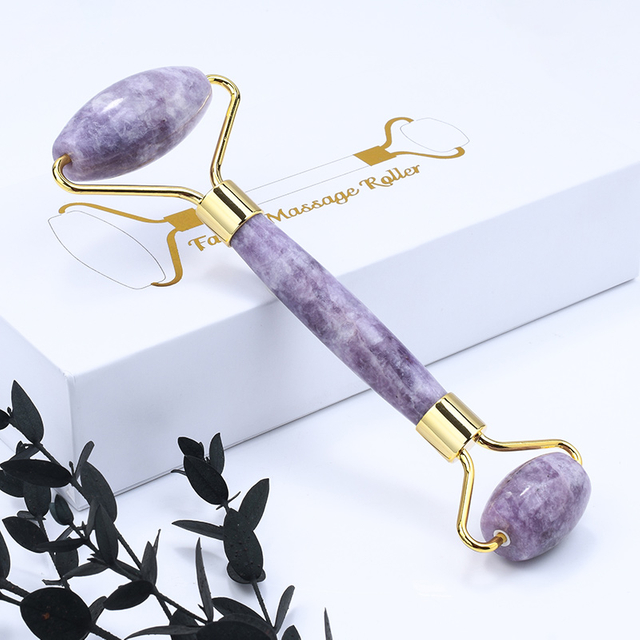 Natural Purple Jade Roller High Quality Purple Stone Face Roller Sales with Cheap Price