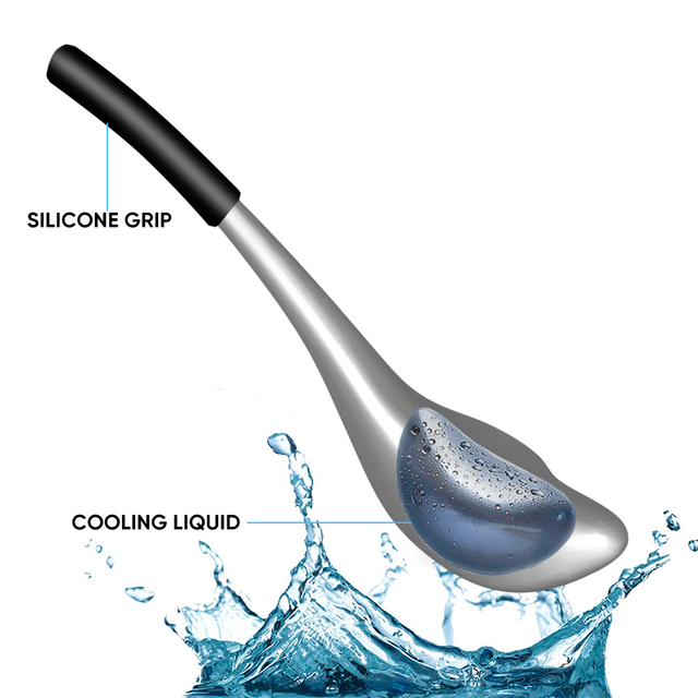 Magic Cooling Beauty Guasha Hot Selling Stainless Steel Cryo Stick Roller Ice Globes Set for Face Beauty (2 pcs/set)