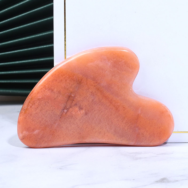 Red Aventurine Gua Sha Stone Wholesale Price Cheap Natural Face Gua Sha Massage Tool for Skincare
