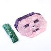 100% Natural Amethyst Jade Face Mask High Quality Relax Purple Cystal Facial Masks Face Beauty Blinder