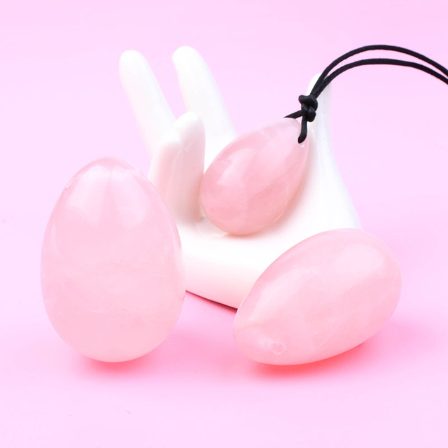 Wholesale Rose Quartz Yoni Eggs Rose Quartz Jade Kegel Eggs 
