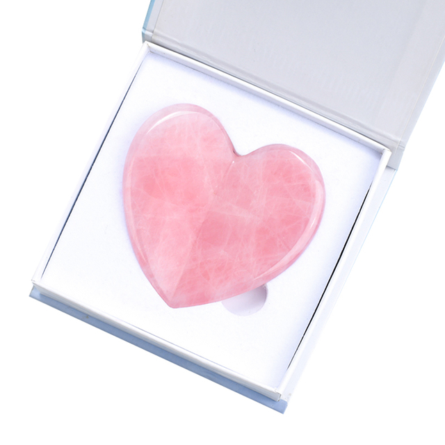 Heart Gua Sha facial scraping