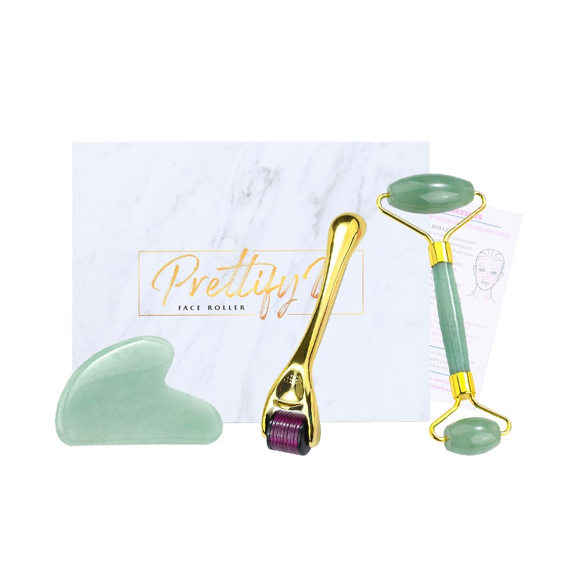 derma roller gua sha set 1